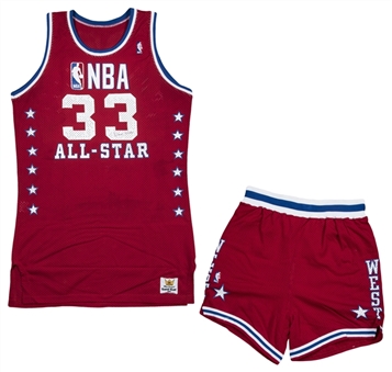 1988 Kareem Abdul-Jabbar Game Used & Photo Matched All-Star Game Western Conference Uniform - Jersey & Shorts (Abdul-Jabbar LOA & Sports Investors Authentication)